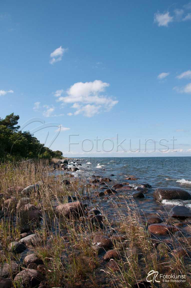 Schweden, Südschweden, Vänern See, Landzunge (ganz am Ende) bei Skalunda, blauer Himmel, Einsamkeit, Ende