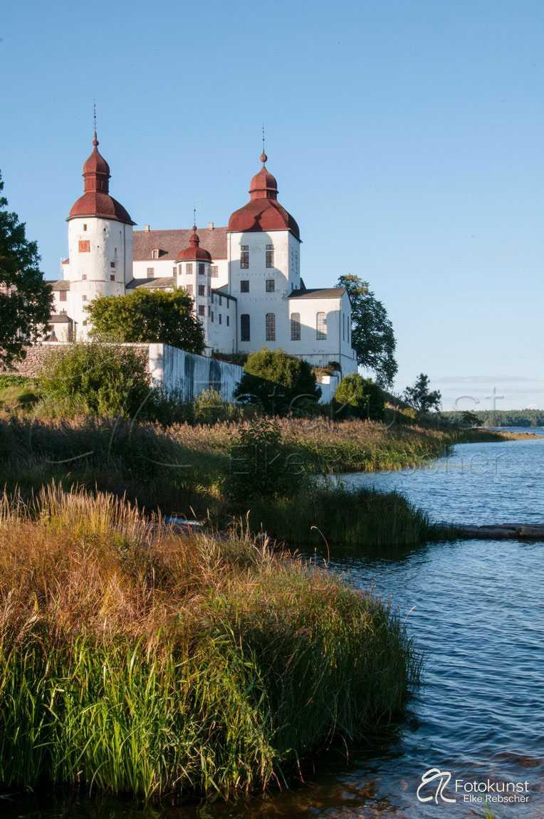 Schweden, Südschweden, Vänern See, Läckö Slott, Lidköping, Schloss Läckö, blauer Himmel, Sonnenschein, Sommer, Urlaub